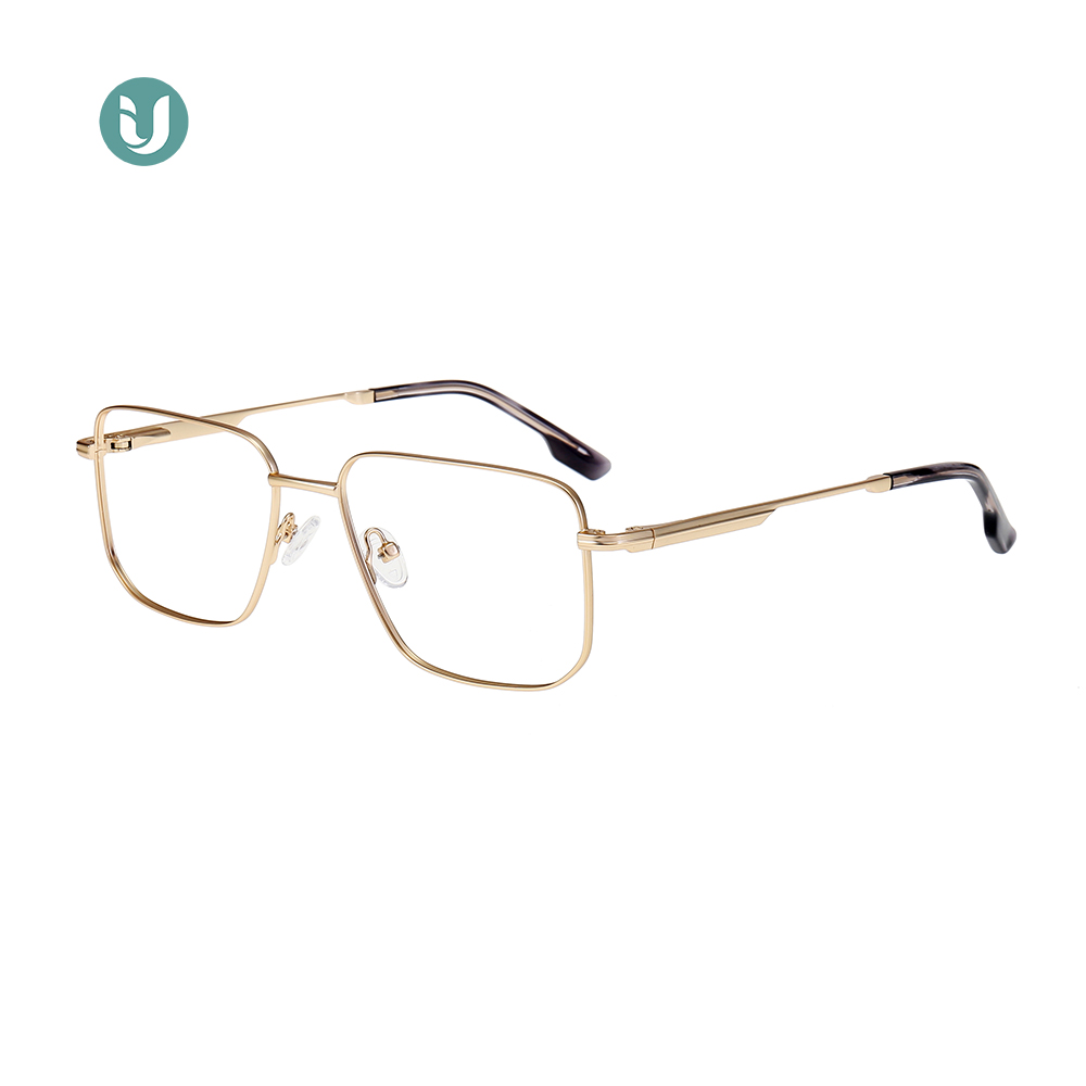 China rectangular metal eyeglass frames manufacturers, rectangular