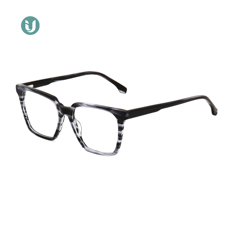 Acetate Square Thick Frame Glasses WXA21034