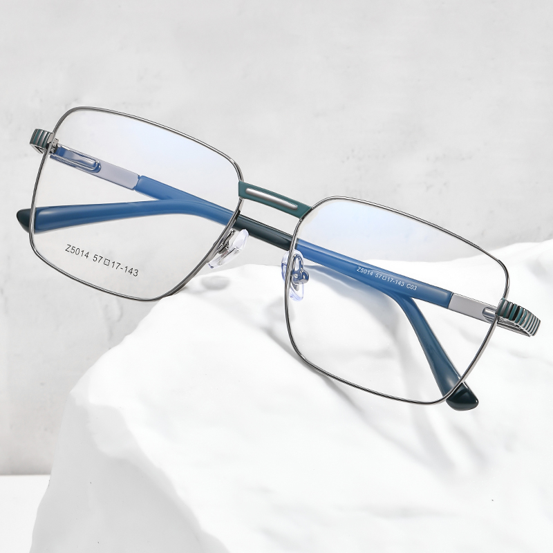 Square Metal Frame Glasses