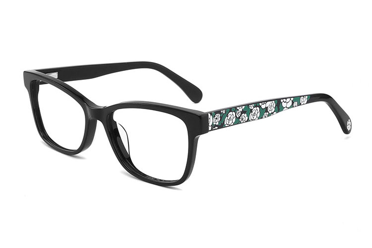 Acetate Rectangle Full Frame Glasses FG1222